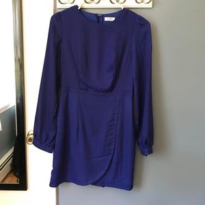 Tobi Mini Blue Long Sleeve Dress